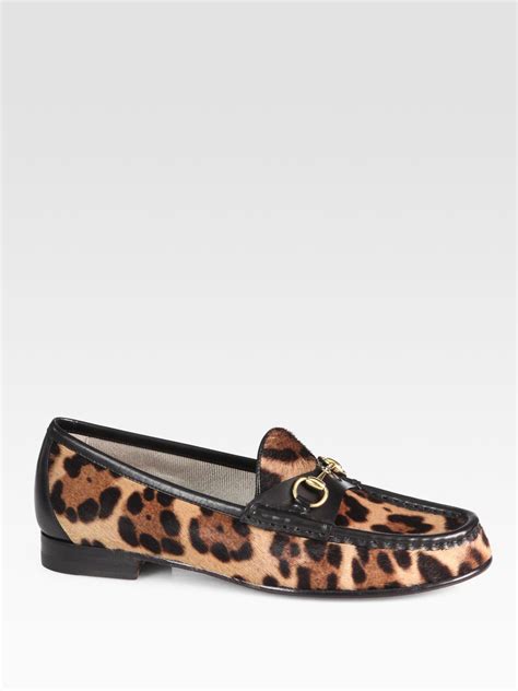 gucci leopard loafer|Gucci leather loafers men.